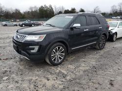 Salvage cars for sale at Madisonville, TN auction: 2017 Ford Explorer Platinum