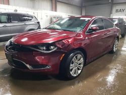 Vehiculos salvage en venta de Copart Elgin, IL: 2015 Chrysler 200 Limited