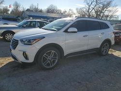 Salvage cars for sale at Wichita, KS auction: 2017 Hyundai Santa FE SE Ultimate