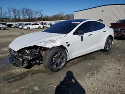 Salvage cars for sale at Spartanburg, SC auction: 2021 Tesla Model S