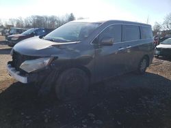 Salvage cars for sale at Pennsburg, PA auction: 2015 Nissan Quest S