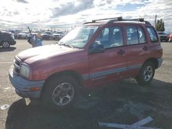 Chevrolet Tracker salvage cars for sale: 2000 Chevrolet Tracker