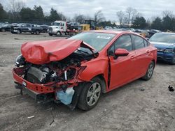 Salvage cars for sale from Copart Madisonville, TN: 2017 Chevrolet Cruze LS