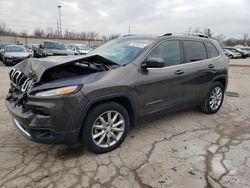 Salvage cars for sale from Copart Fort Wayne, IN: 2018 Jeep Cherokee Limited