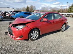 Toyota Corolla L salvage cars for sale: 2018 Toyota Corolla L