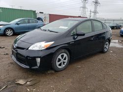 Salvage cars for sale from Copart Elgin, IL: 2014 Toyota Prius