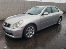 Salvage cars for sale at San Martin, CA auction: 2005 Infiniti G35