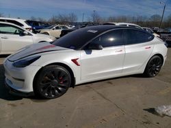 Salvage cars for sale from Copart Louisville, KY: 2022 Tesla Model 3