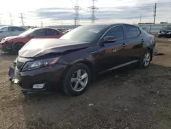 Salvage cars for sale at Elgin, IL auction: 2015 KIA Optima LX