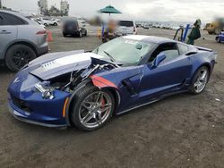 Salvage cars for sale at San Diego, CA auction: 2017 Chevrolet Corvette Grand Sport 3LT