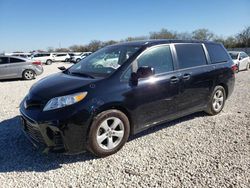 Salvage cars for sale from Copart New Braunfels, TX: 2020 Toyota Sienna L