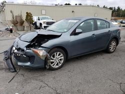 Salvage cars for sale at Exeter, RI auction: 2012 Mazda 3 I