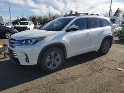 Toyota Highlander salvage cars for sale: 2019 Toyota Highlander Limited