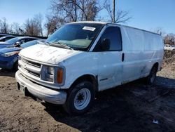 Chevrolet salvage cars for sale: 2001 Chevrolet Express G3500