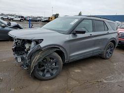 Salvage cars for sale from Copart Woodhaven, MI: 2022 Ford Explorer ST-Line