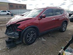 Salvage cars for sale at Kansas City, KS auction: 2015 Nissan Rogue S