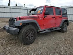 Salvage cars for sale from Copart Mercedes, TX: 2015 Jeep Wrangler Unlimited Sport