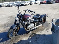 Salvage motorcycles for sale at Harleyville, SC auction: 2018 Triumph Bonneville Bobber