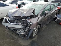 Salvage cars for sale from Copart Vallejo, CA: 2015 Honda Civic LX