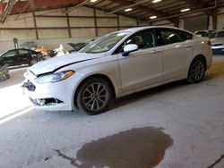 Salvage cars for sale at Lansing, MI auction: 2017 Ford Fusion SE