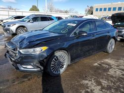 Ford salvage cars for sale: 2018 Ford Fusion TITANIUM/PLATINUM