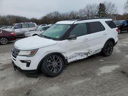 Salvage cars for sale at North Billerica, MA auction: 2019 Ford Explorer XLT