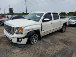 Salvage cars for sale from Copart Miami, FL: 2015 GMC Sierra K1500 Denali