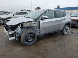 Salvage cars for sale at Woodhaven, MI auction: 2019 Jeep Compass Limited