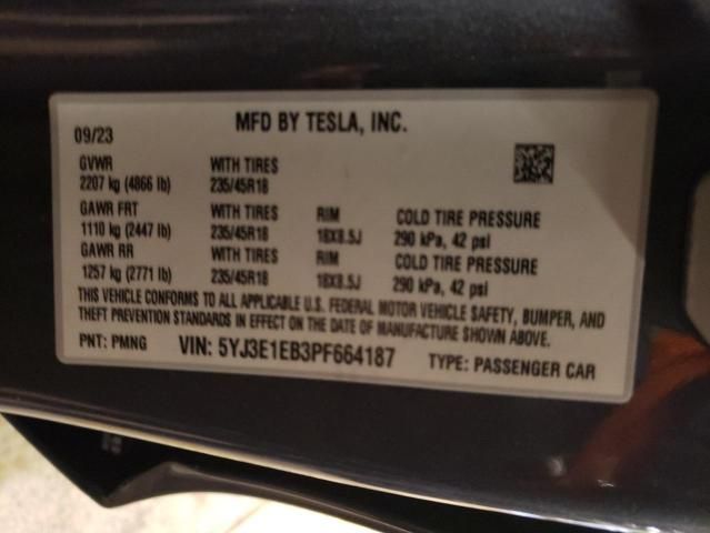 2023 Tesla Model 3