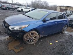 Salvage cars for sale from Copart New Britain, CT: 2019 KIA Forte GT Line