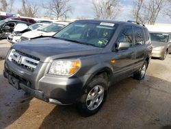 Salvage cars for sale at Bridgeton, MO auction: 2007 Honda Pilot EX