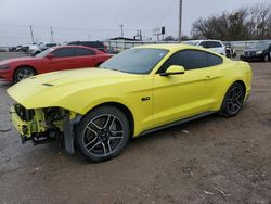 Salvage cars for sale at Oklahoma City, OK auction: 2021 Ford Mustang GT