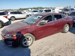 Vehiculos salvage en venta de Copart Houston, TX: 2016 Chevrolet Malibu LS