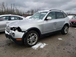 Salvage cars for sale from Copart Leroy, NY: 2007 BMW X3 3.0SI