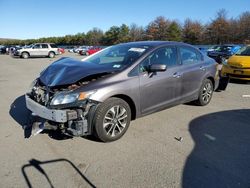 Salvage cars for sale at Brookhaven, NY auction: 2015 Honda Civic EX