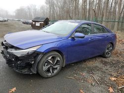 Salvage cars for sale at Assonet, MA auction: 2023 Hyundai Elantra Limited