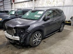Salvage cars for sale at Woodburn, OR auction: 2017 Honda Pilot Elite