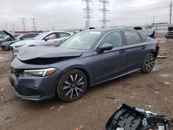 Salvage cars for sale at Elgin, IL auction: 2022 Honda Civic EX