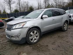 Salvage cars for sale from Copart Waldorf, MD: 2015 Chevrolet Traverse LTZ