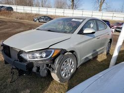 Salvage cars for sale at Davison, MI auction: 2017 Hyundai Elantra SE