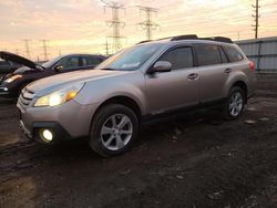 Salvage cars for sale at Elgin, IL auction: 2014 Subaru Outback 2.5I Premium