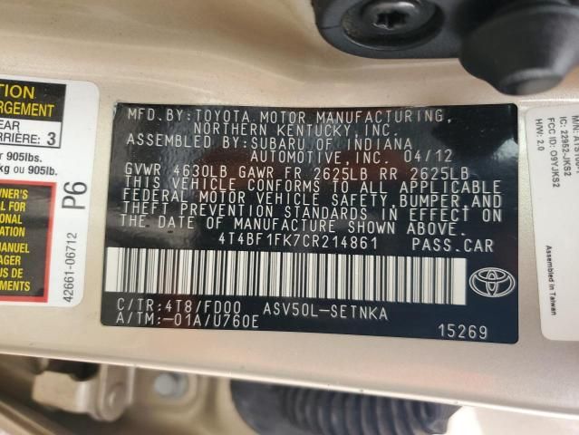 2012 Toyota Camry Base