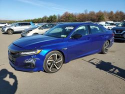 Salvage cars for sale from Copart Brookhaven, NY: 2021 Honda Accord Sport
