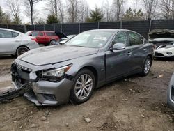 Salvage cars for sale from Copart Waldorf, MD: 2019 Infiniti Q50 Pure