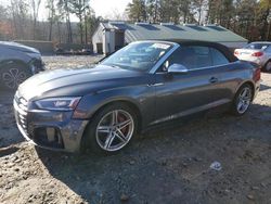 Salvage cars for sale at West Warren, MA auction: 2018 Audi S5 Premium Plus