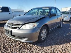 Salvage cars for sale at Phoenix, AZ auction: 2005 Honda Civic DX VP