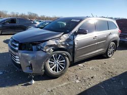 Salvage cars for sale at Cahokia Heights, IL auction: 2019 Toyota Highlander SE