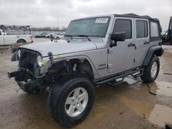 Jeep Wrangler salvage cars for sale: 2017 Jeep Wrangler Unlimited Sport