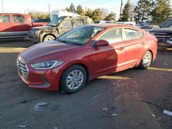 Salvage cars for sale at Denver, CO auction: 2017 Hyundai Elantra SE