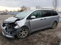 Salvage cars for sale from Copart London, ON: 2014 Toyota Sienna